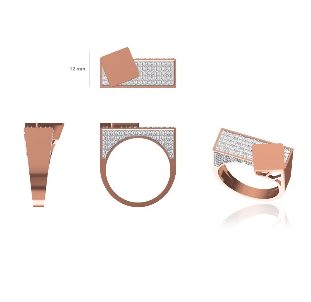 
XUPING Large Size 18K Gold Jerusalem Cross Rings for Men and Women 