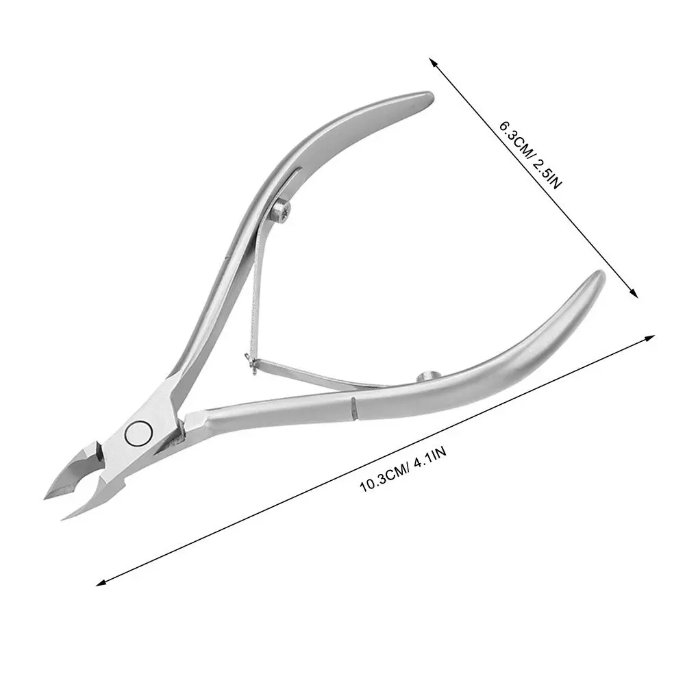 Professional Stainless Steel Cuticle Nippers Clippers and Trimmers for Manicure Pedicure Ingrown Hangnails Treatment