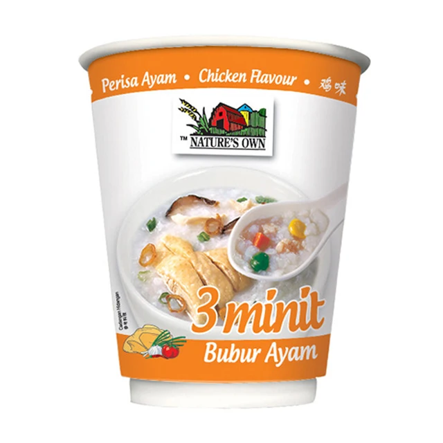 Best Selling Well-known And Best Brand in Malaysia Instant cup porridge chicken for quick and easy cook
