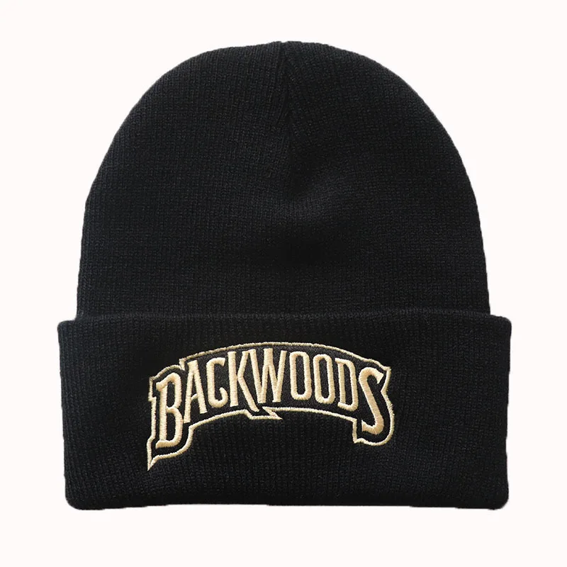 Новые хлопковые мягкие зимние шапки вязаная шапка с вышивкой BACKWOOD логотипом на