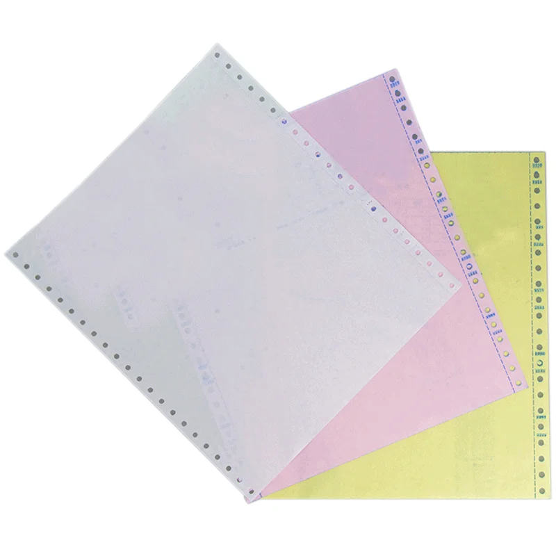 Hot sale office computer papers/carbonless 241mm/381mm from continue print paper
