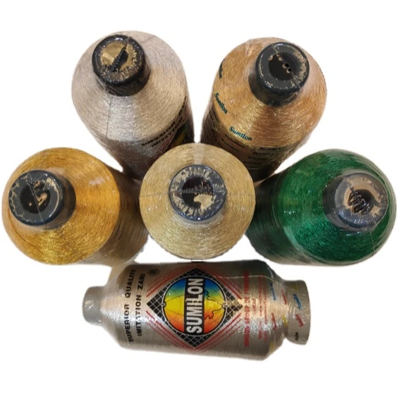 Yarn Indian Vendor Selling High Twisted Mh-type Metallic/ Polyester for Flat and Circular Knitting Metallic Yarn High Strength