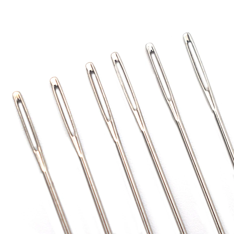 Prym Large-Eye Blunt Sewing Needles, Stainless Steel Yarn Knitting Needles, Crafting Knitting Weaving Needles