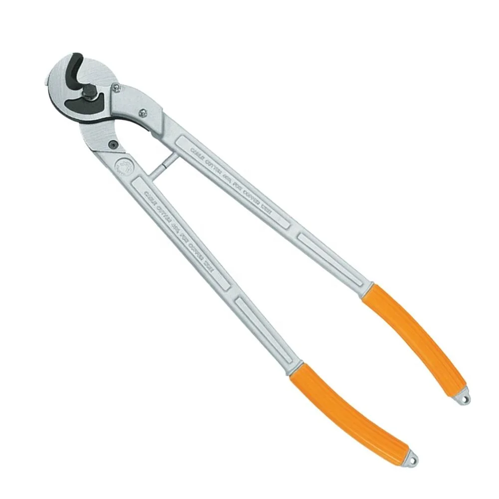Taiwan High Grade CR-MO Steel Wire Cable Cutter l Cr-Mo alloy steel l Aluminum alloy body with TPR comfort handle l replaceable