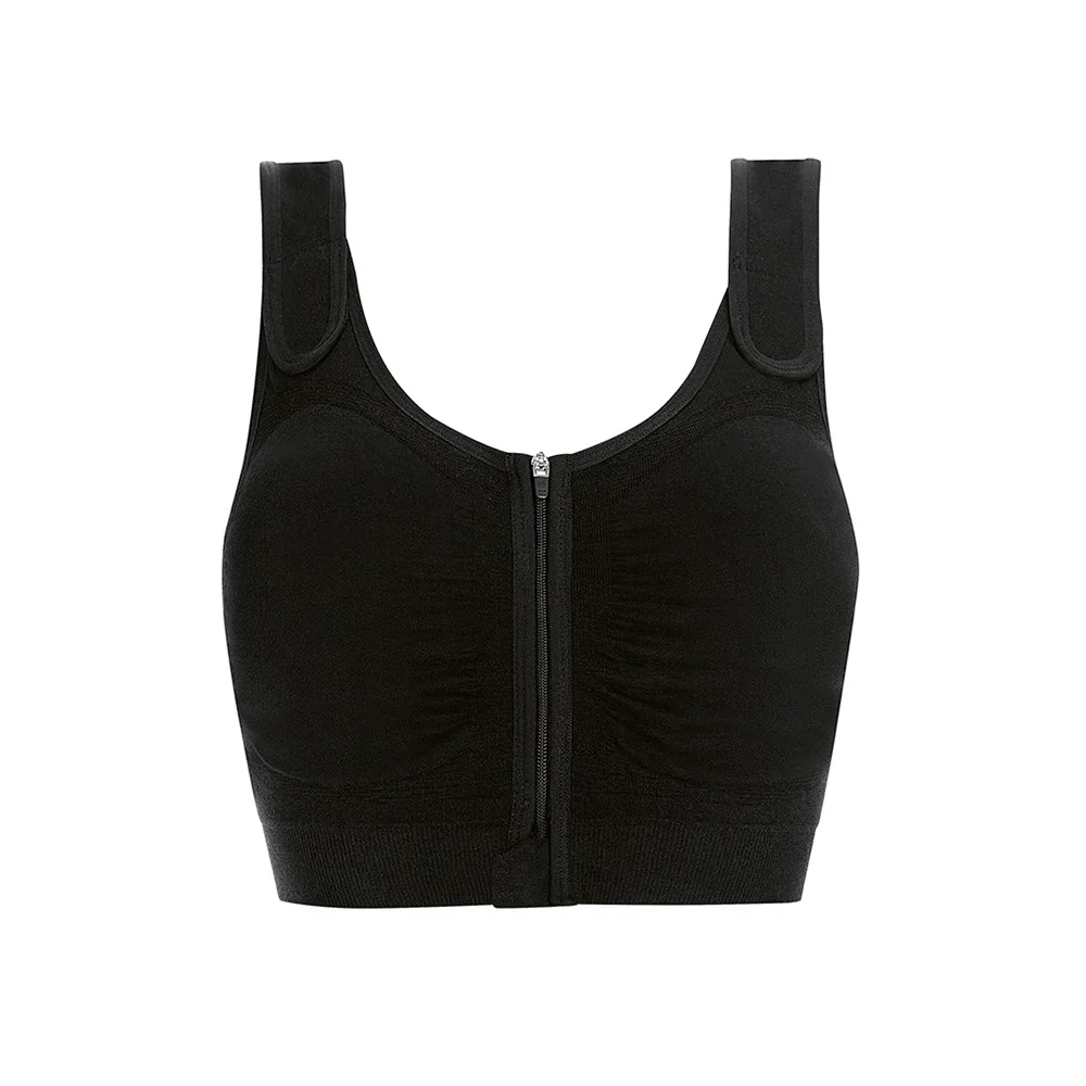 Adjustable Seamless Back Support Shaper Compression Breast Band Full Coverage Post Surgery Bra