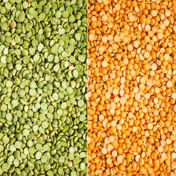 Red and Green lentils, Chickpeas,