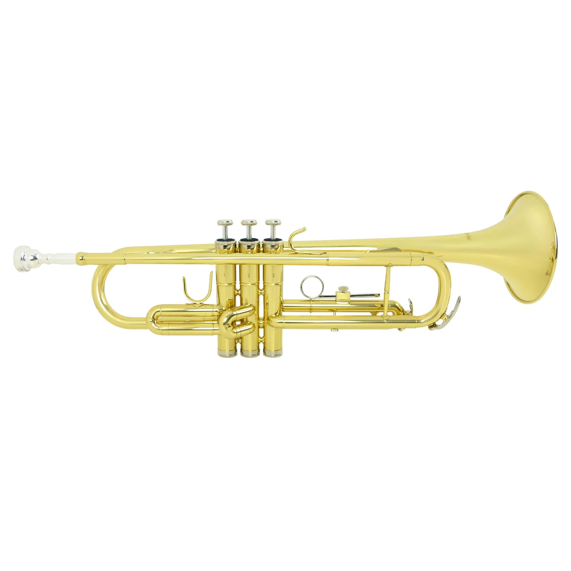 Montreux Student Bb Trumpet Beginner Brass Instrument Gold Lacquer Trumpet with Case and Mouthpiece
