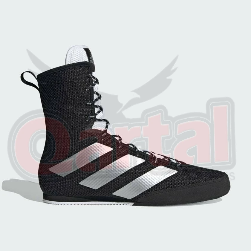 New Style Genuine Leather Combat Black Color Custom Logo Design Boxing Shoes