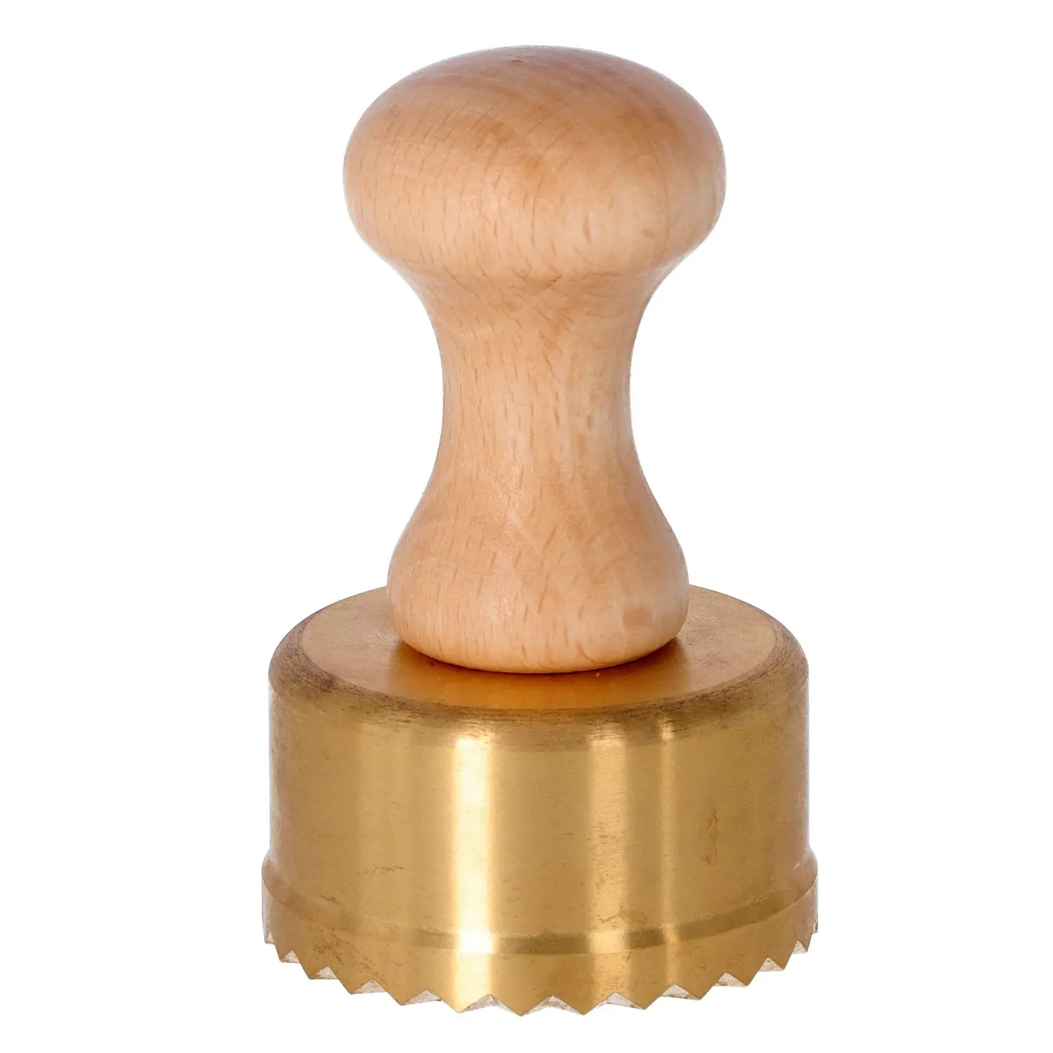 Pasta maker | Round brass stamp for ravioli. Diameter 65 mm Made in Italy