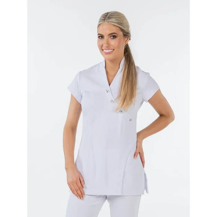 Beautifully Tailored Shape Flattering Comfortable Fit Spa Salon Tunic Work Uniform