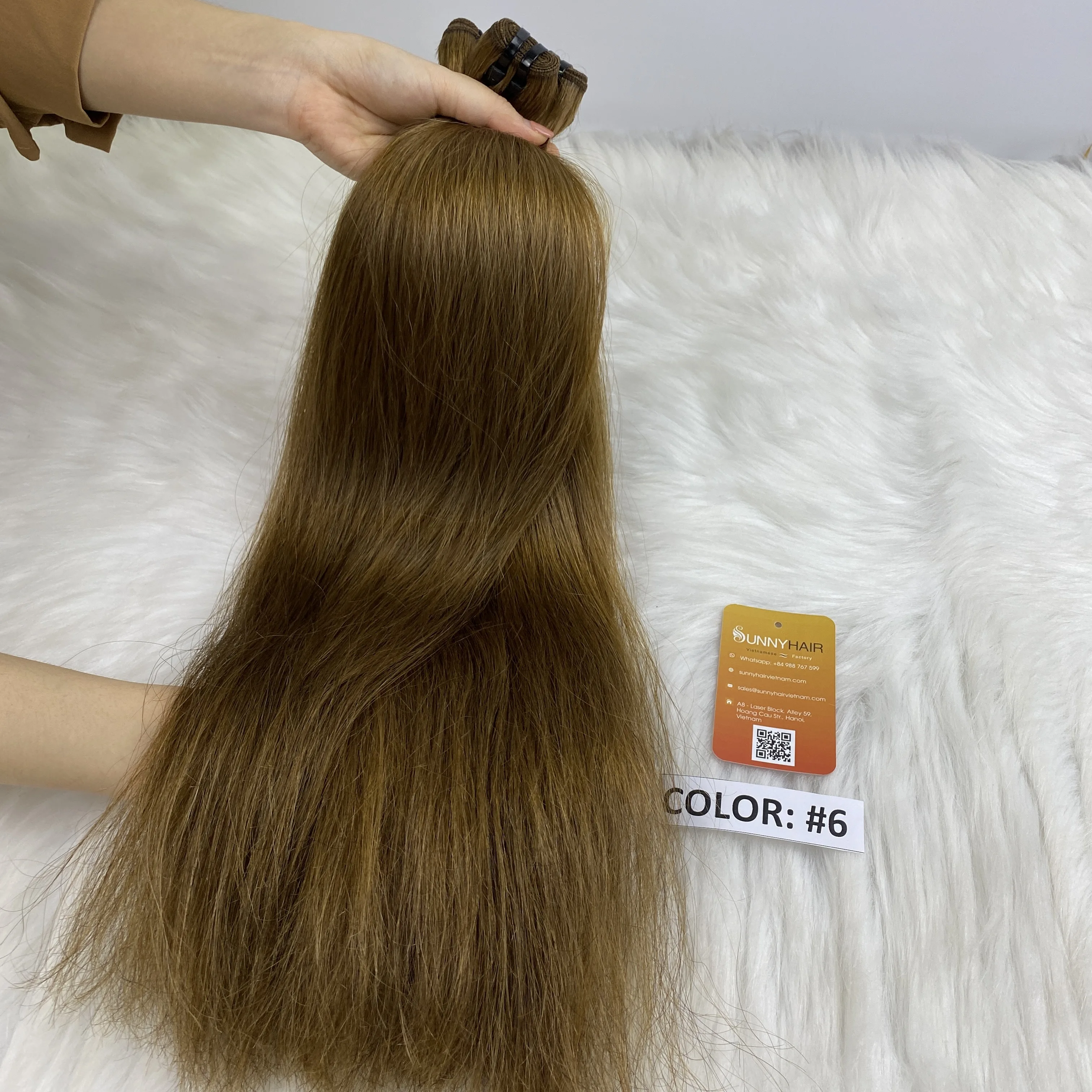 
Top Trending Straight chestnut color machine weft Raw Vietnamese Hair 100% Virgin Hair Extensions SIlky And Soft Hair 