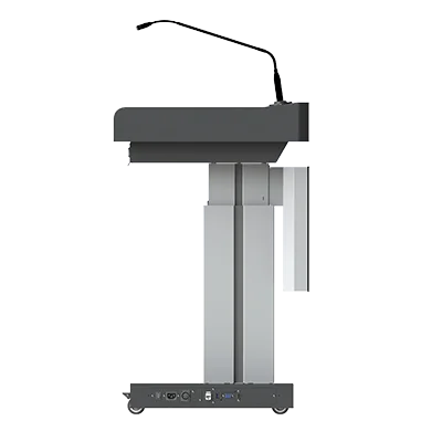 Digital Podium, Lectern for Conference Halls - Smart Podium DL22A-M - with Remotely Controlled Height Adjustment 1920*1080 Gray