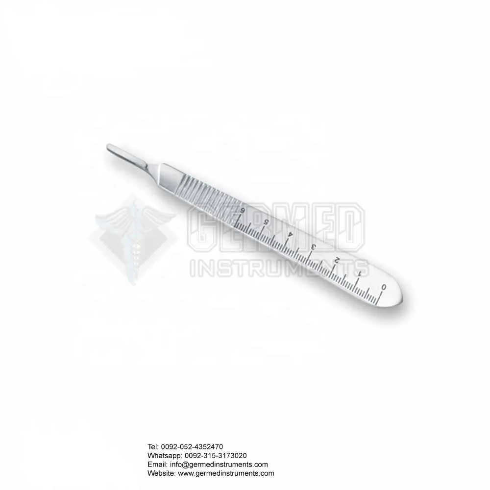 Scalpel Handle With Scale / Scalpel Handle #3 / Stainless Steel Scalpel Handle No 4 By Germed Enterprises