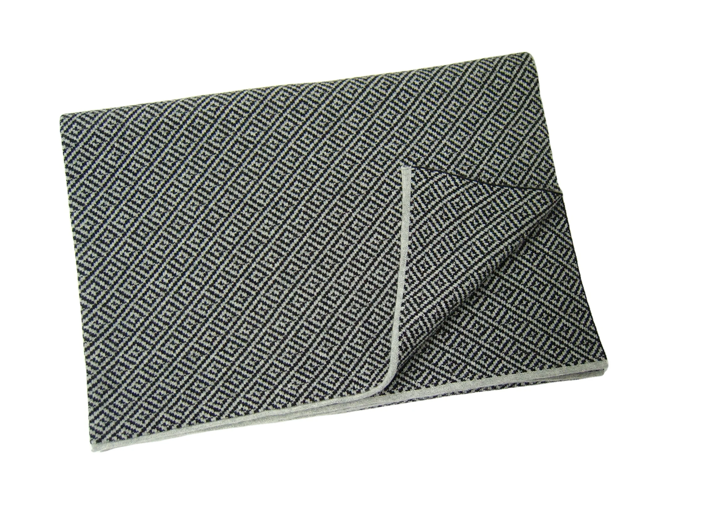 Высококачественные вязаные толстые Сверхмягкие шерстяные одеяла в итальянском стиле с сертификацией пряжи для украшения дома