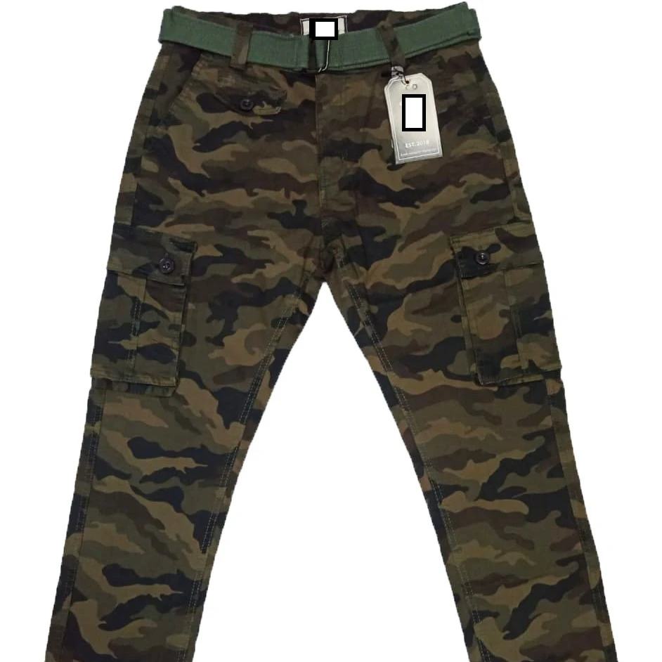 Surplus Cargo Pants Custom Man Heavy Multi Pocket Pant with Side Pockets Bangladesh Stock Apparel