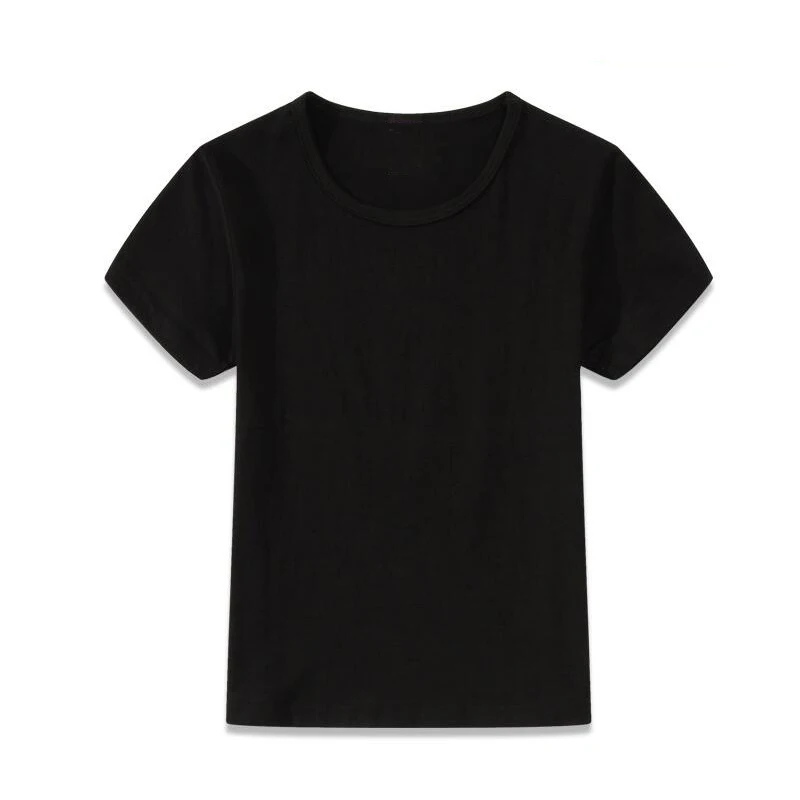 Factory Manufacturer High Quality Black color T shirt Blank design T-shirt Cheap price Tee shirt Wholesale price tee shirt
