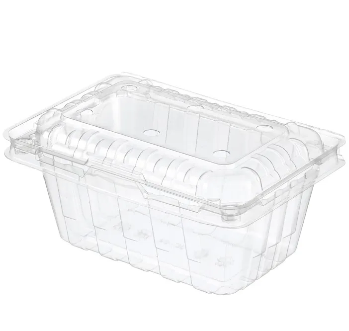 JC - Top Quality Plastic Clamshell Grape Punnets Fruit containers box for food package