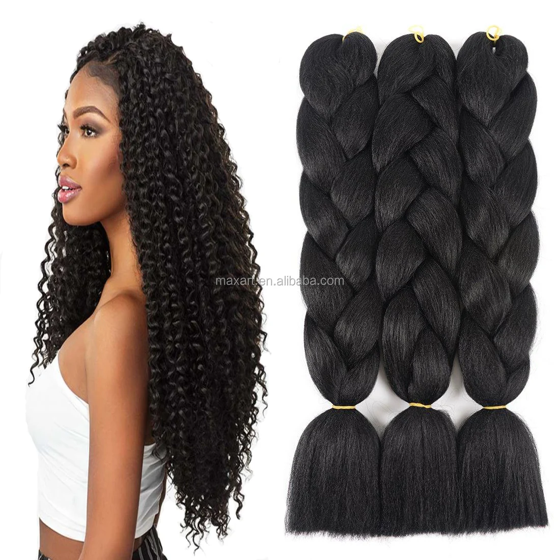
Cheap Wholesale Super Synthetic Jumbo Hair Braid Factory Price Hair Extension - Plain Color 