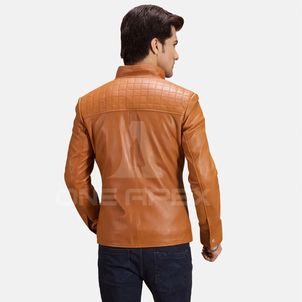 2021 Wholesale Men Casual Jacket Plus Size Coat Big/Tall Size Original  Leather Jacket Coat For Men by One Apex