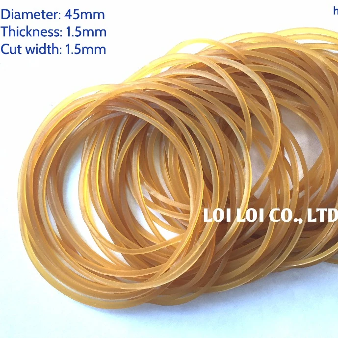 Brown natural Elastic Rubber Band large size / 100% Latex Rubber bands Promotional Customized color Rubber Bracelet Wrist bands