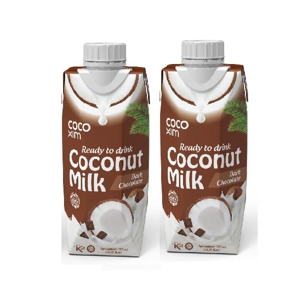 100% Natural Chocolate Coconut Milk Drink 1000ml & 330ml - OEM Coconut Milk Drink Beverage made in Viet Nam
