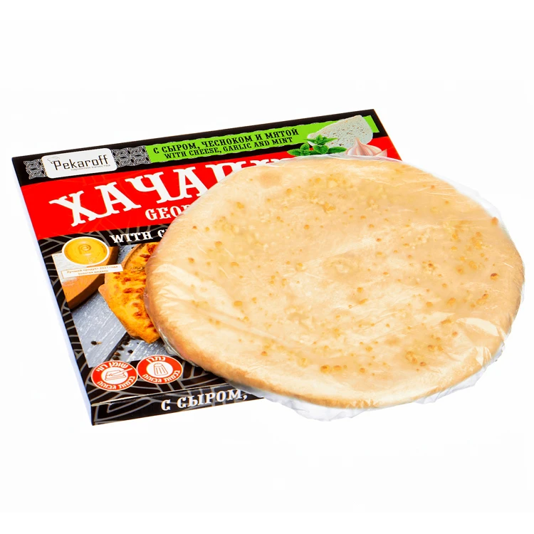Фирменная замороженная еда khachapuri pie с сыром, чесноком и мятой в соответствии со старым геозийским рецептом разумная цена, пирог