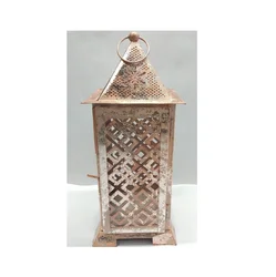 Hot Selling Decorative Hanging Metal Lantern Garden Iron Lanterns with Candle Lights Etched Lantern Manufacturer from India