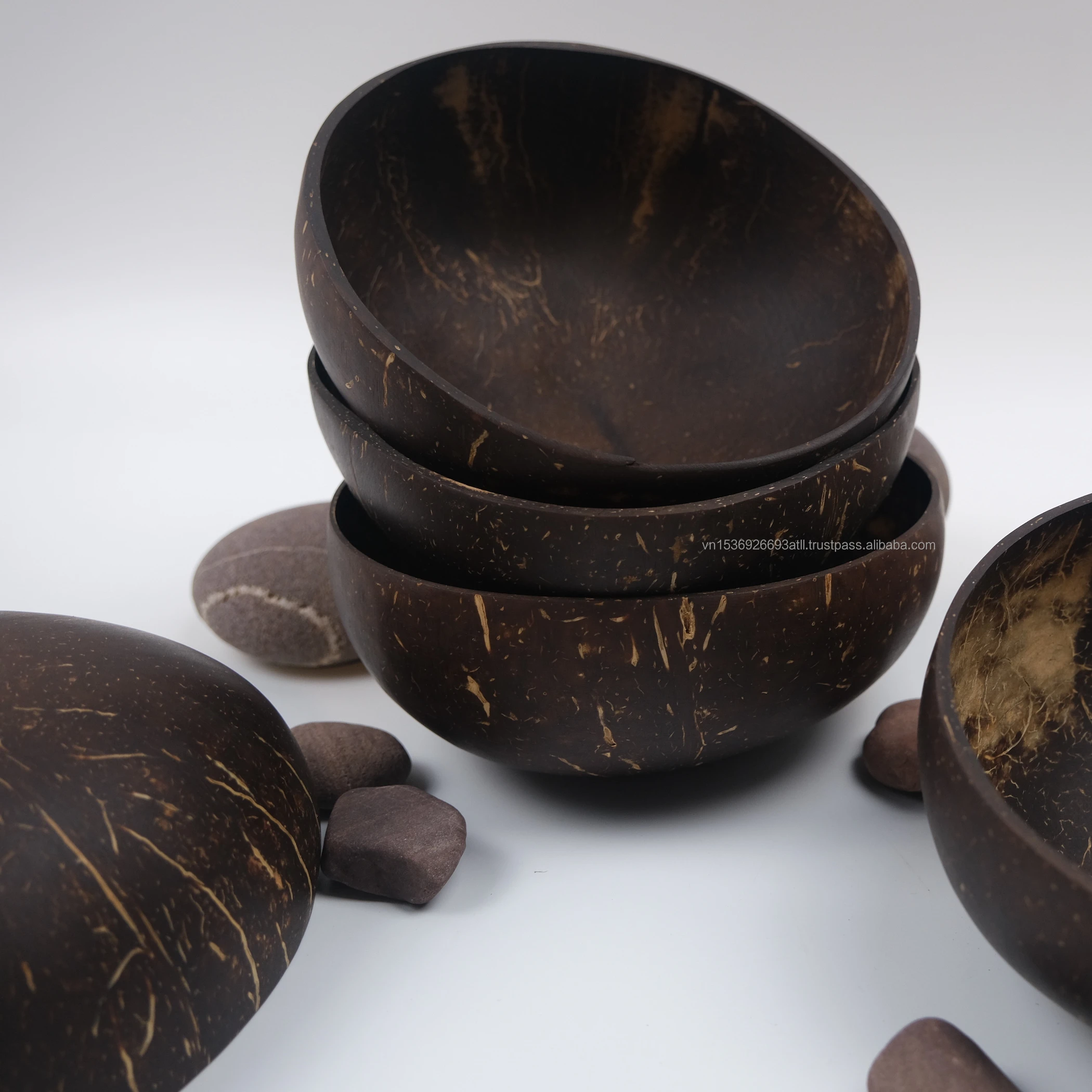 
Лидер продаж на Alibaba, набор посуды ручной работы из кокосовой чаши, кокосовые чаши 