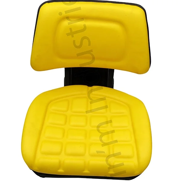 Farm passenger tractor seat with shock absorber