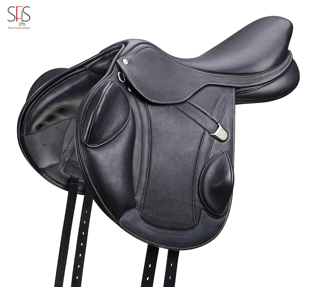 Best selling leather saddle western english horse saddle for horse racing