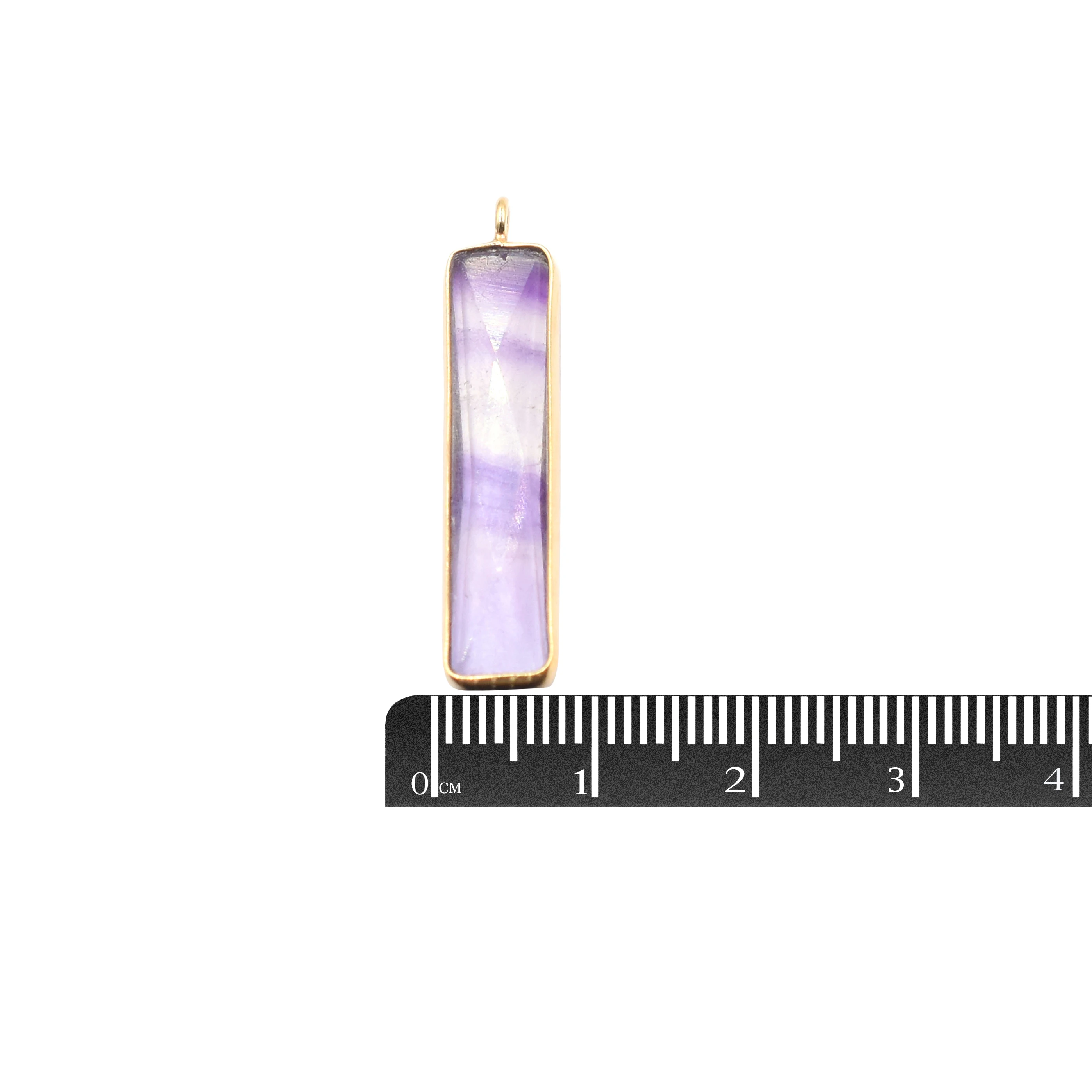 Fluorite Rectangle Shape 925 Sterling Silver Bezel Gold Plated Pendant Handmade Jewelry Making