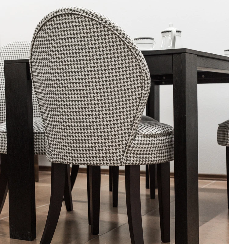 Wholesale accent dining chair modern black and white for kitchen restaurant hotel