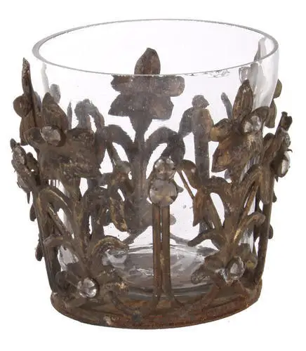 Металлическая Корона подсвечник для декоративного предмета