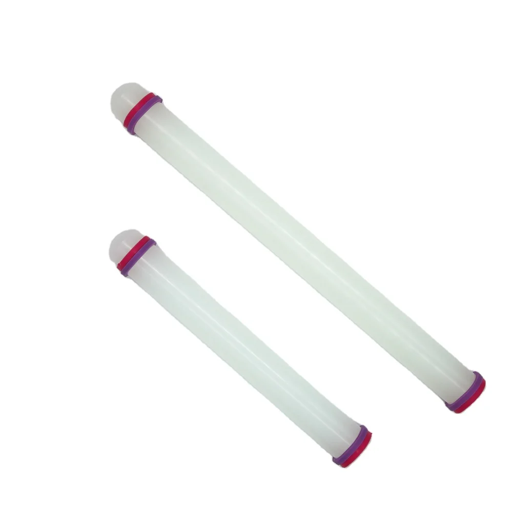 Hot Sale White Mini Multifunctional Cookie Non Stick Kitchen Baking Plastic Rolling Pin