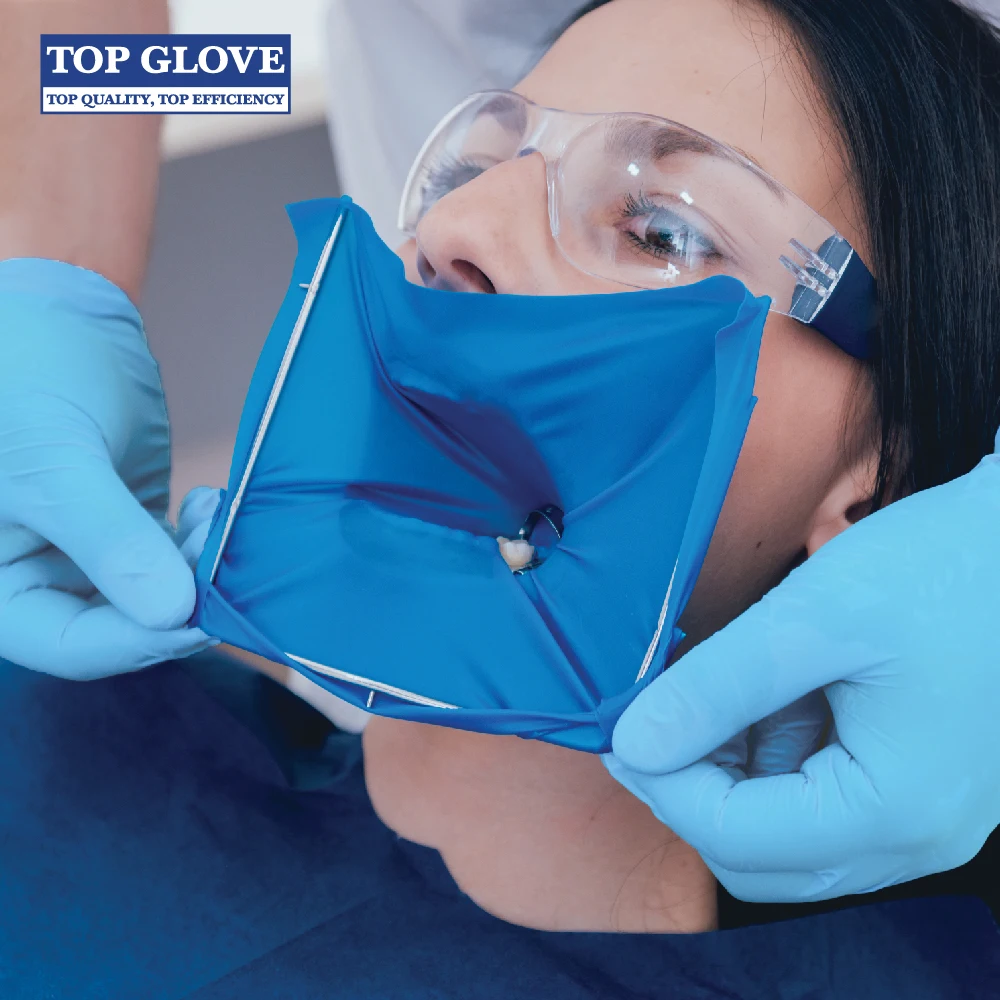 Dental Natural Rubber Latex Dental Dam Disposable Sheets Powder-Free