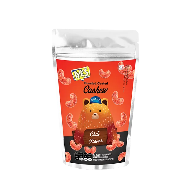 Iyes Bean Bean Bear Roasted Coated Cashew Snack 100 gr Chili Flavor