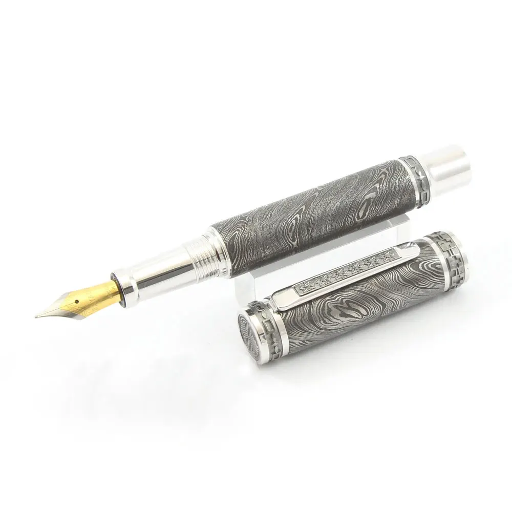 Trending quality superior quality damascus steel pen | Handmade Damascus Steel Pen In Cheap Rates