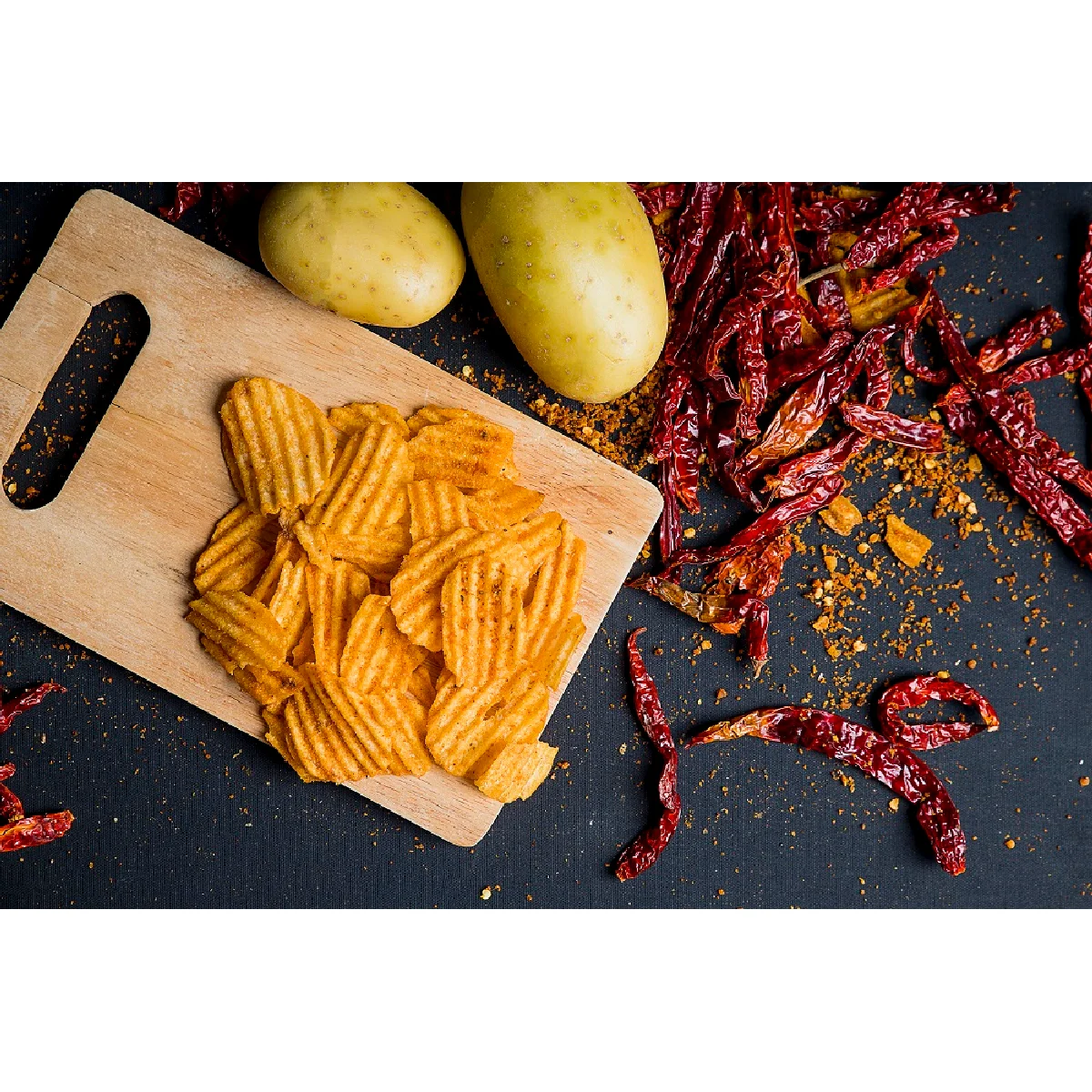 Fried Spicy Taste Shelf Life 12 Months 120g All Age Hard Texture Oyufish Sichuan Hot Mala Potato Chips