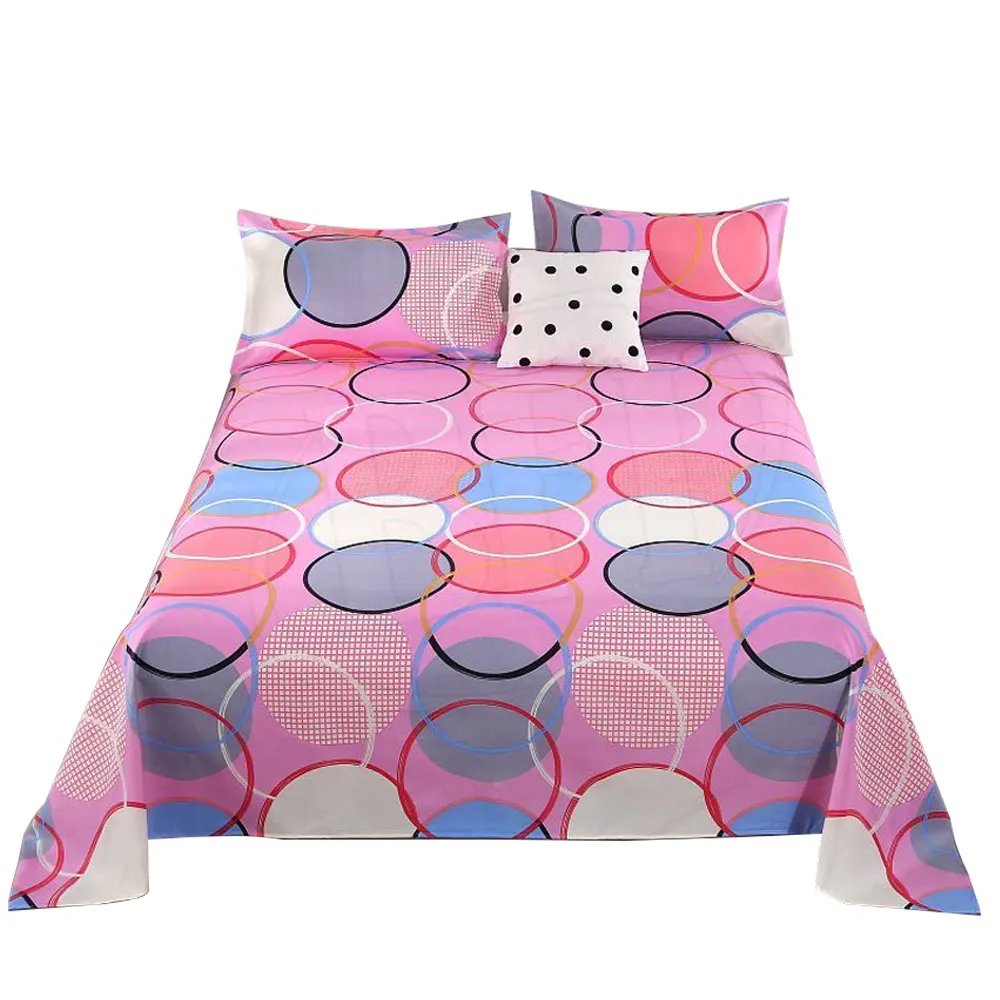 3 Piece Sale Bed Sheet Made In 100% Cotton Bed Sheet With Best Printing