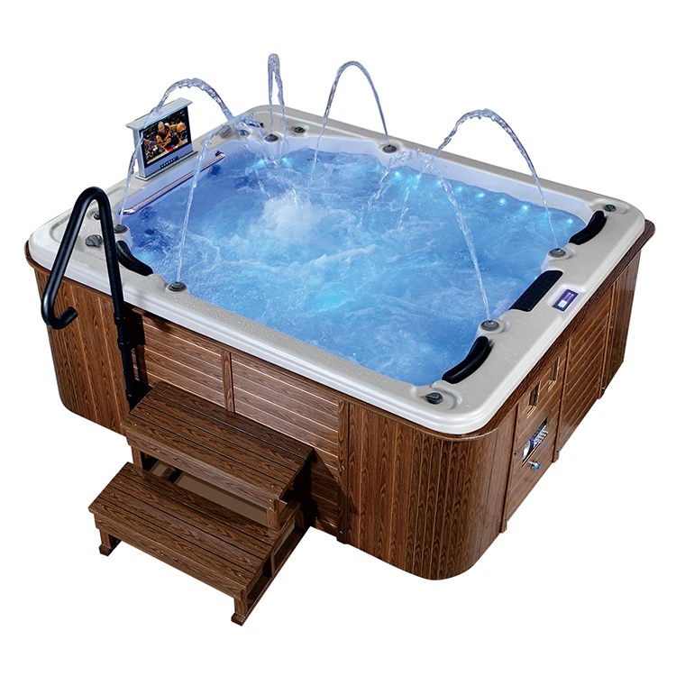 
New design DIY Garden outdoor wood fired hot tub spa 