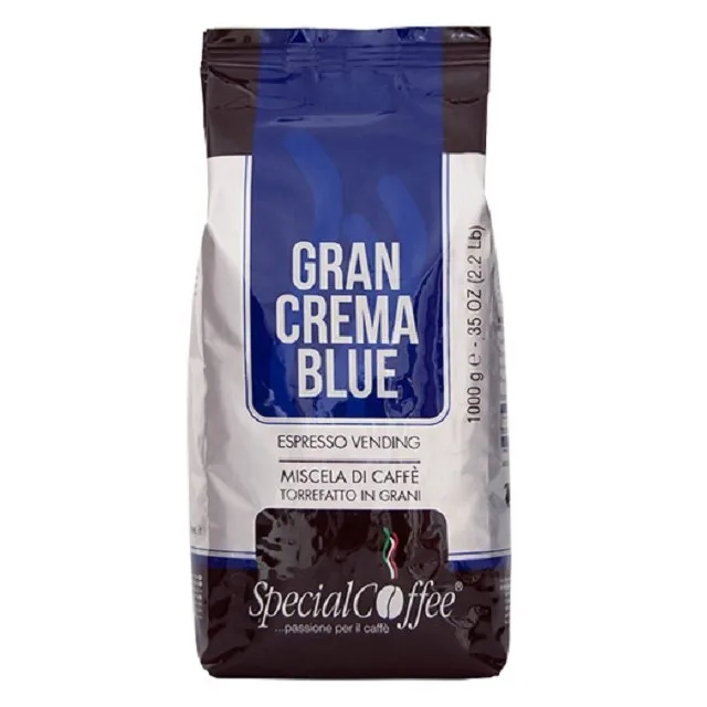 Итальянские высококачественные кофейные зерна эспрессо GRAN CREMA BLUE (торговый эспрессо) 1 кг для продажи кофе от производителя