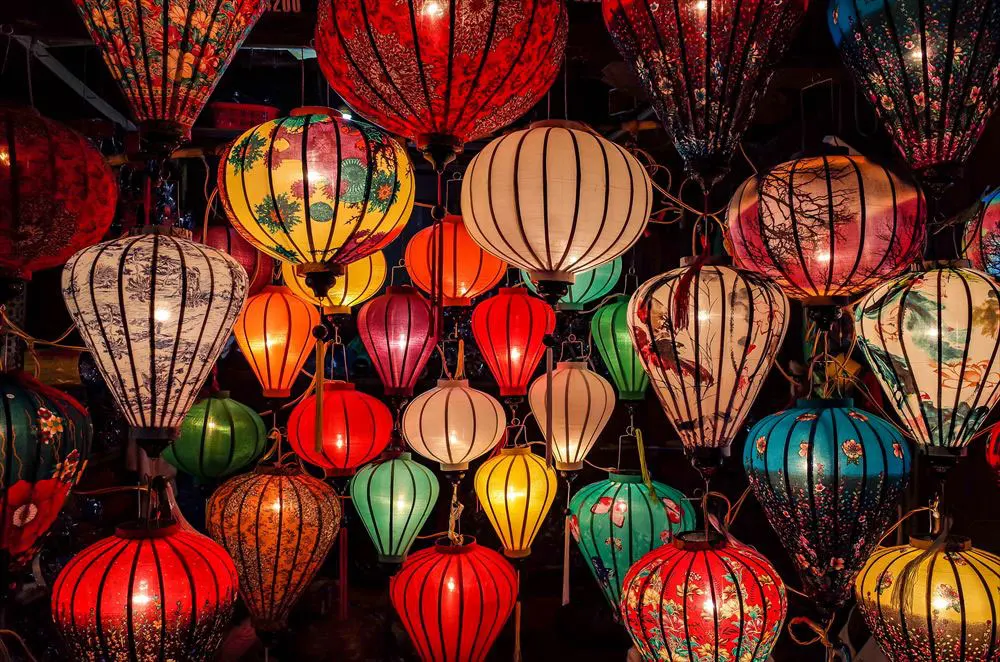 Новогодний праздник цветной Шелковый фонарь-традиционный фонарь Hoi An-подвесная декоративная лампа