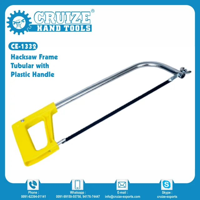 Hacksaw Frame Tubular with Plastic Handle