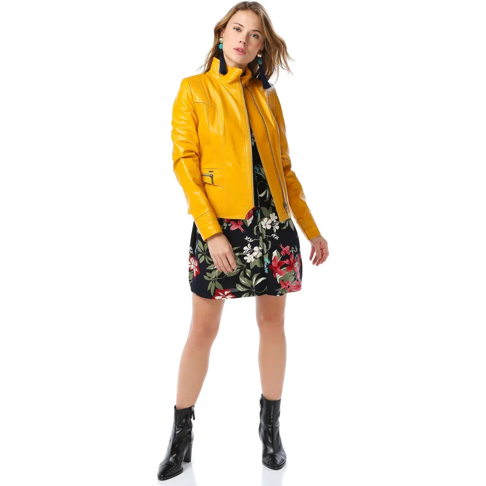 Women Leather Jacket Made in Turkey (ODM and OEM