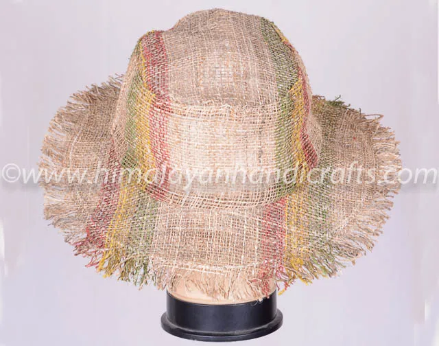 Rasta Fringy Light Safari Hemp Hat HSH 0023 I
