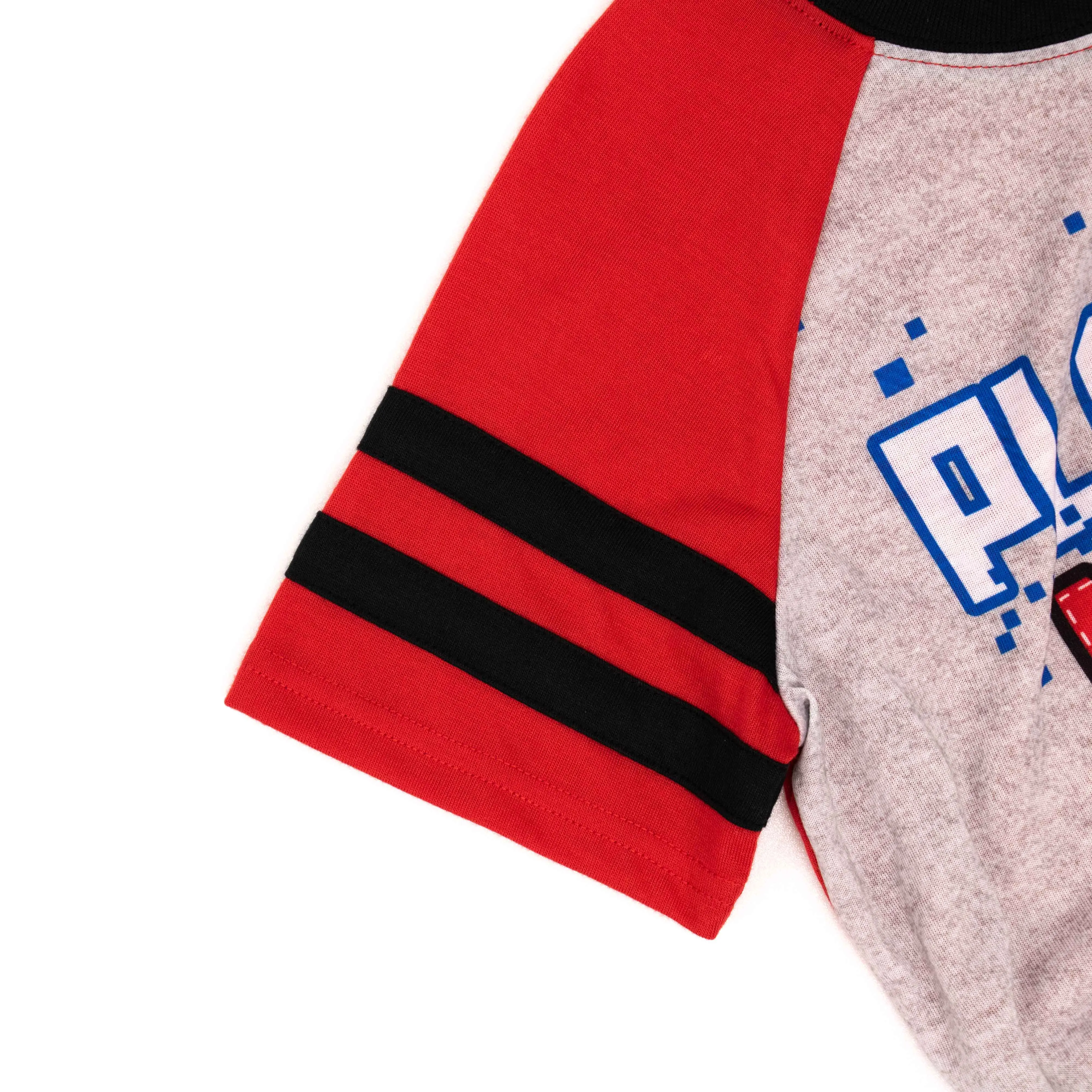 made in Cambodia t shirt short and sublimation all over print pants loose fit flame resistant 3pc pajama set for kids