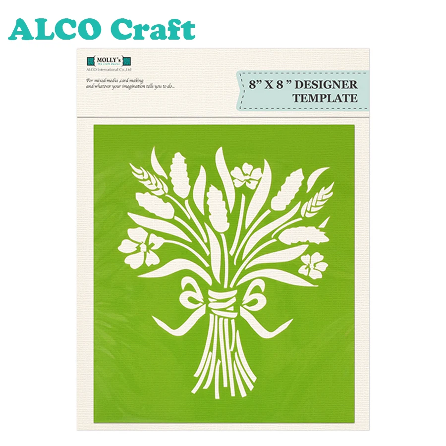 8x8 inch custom stencil template for craft