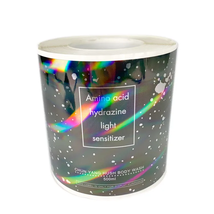
Custom vinyl holographic stickers label print 
