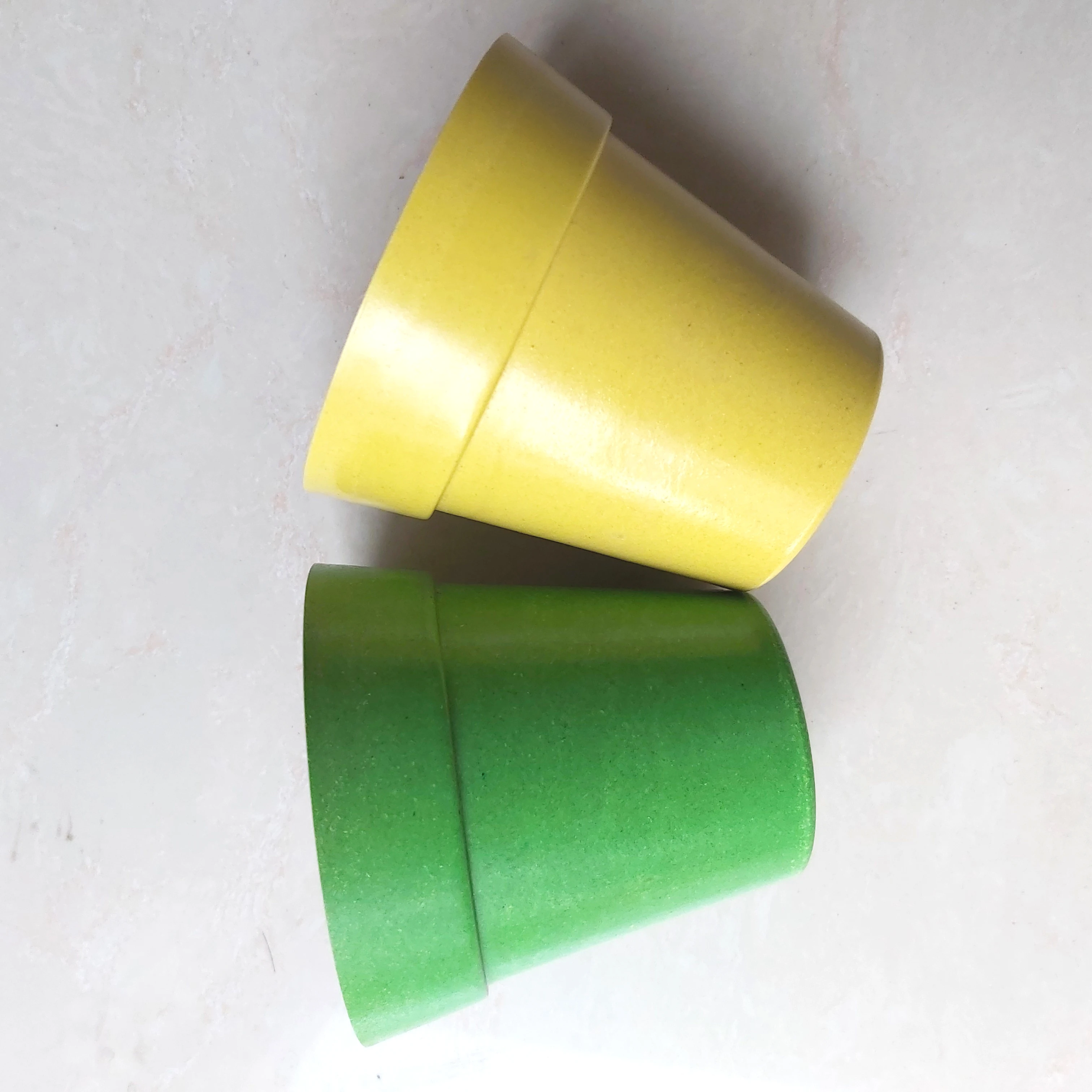 Environmental biodegradable flower pot bamboo garden 8x8 cm small pots