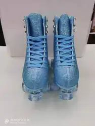 2021 factory hot sale high-quality two-row flash skating for men and women unisex roller skates